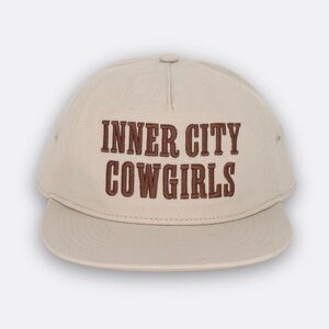 Anthropologie Coney Island Picnic Inner City Cowgirl Golfer Hat Beige $42 NWT
